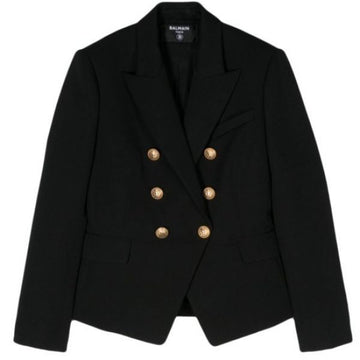 Balmain Double Breasted Wool Jacket 141820712 [P]
