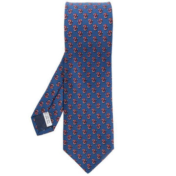 Salvatore Ferragamo Dragon Print Silk Tie 111177866 [P]