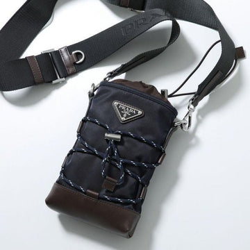 PRADA 26SS スピードロック リナイロン & レザー スマートフォンケース 156100280 [P]