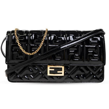 FENDI 26SS Geldbörse mit Kette aus lackiertem Leder (8M0498 AW5O F0KUR) 156100578 [P]