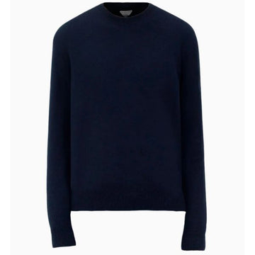Bottega Veneta Cashmere Jumper with Intrecciato Leather Patch (772376 V2MM0 4121) 132399612 [P]