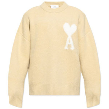 AMI Herz Intarsien Oversized Alpaka Strickpullover (UKS025 KN0032 719) 131641124 [P]