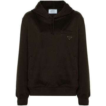 Prada Triangle Cotton Hoodie 114976112 [P]