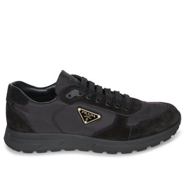 PRADA 26SS フラックス 20 リナイロンおよびスエード スニーカー (2EE436 D7C F0002) 149483934 [P]