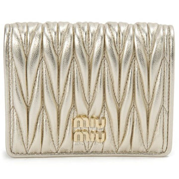 Miu Miu Matelasse Napa Leather Wallet 146723100 [P]