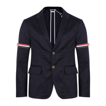 Thom Browne 26SS Cotton Twill Arm-Banding Unconstructed Classic Sport Coat (MJU527A 03788 415) 114992872 [P]