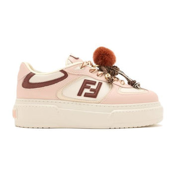 FENDI Match Leather Low-top Platform Charm Sneakers 156114004 [P]