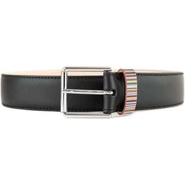 PAUL SMITH ストライプレザー ベルト 111619040 [P]