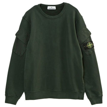 Stone Island Brushed Organic Cotton Fleece Regular-fit Crewneck Sweatshirt (K2S15 S0A20 V005E) 150745182 [P]