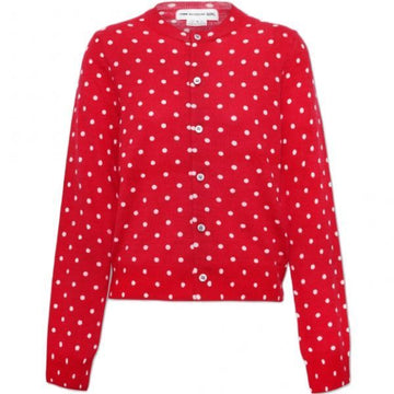 COMME DES GARCONS ドットパターンウールジャージーカーディガン 155022767 [P]