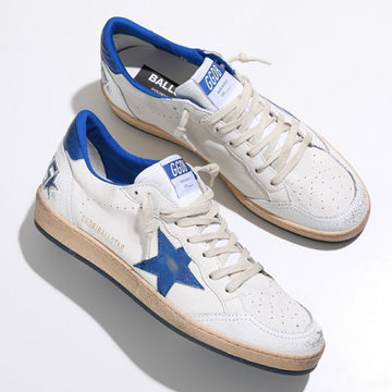 Golden Goose Ball Star White Sneakers Blue Star 150282460 [P]