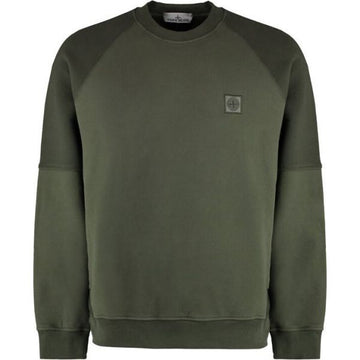 STONE ISLAND ブ brushed ダイアゴナル コットン フリース スウェットシャツ 151309331 [P]