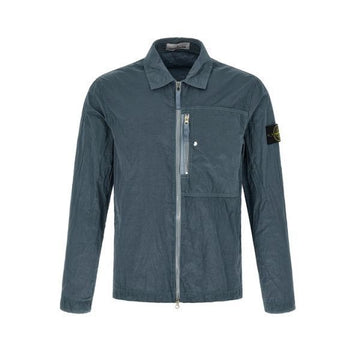 STONE ISLAND ナイロンメタルエコニールオーバーシャツジャケットブルーL1S15 1200038 S0019 V0024 155183407 [P]