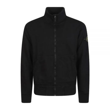 STONE ISLAND Waffen-Patch-Taschen Baumwolle Trackjacke Schwarz 155183435 [P]