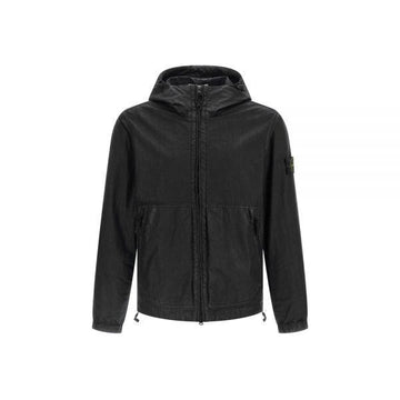 STONE ISLAND Wappen Patch Organic Look Nylon Panama TC Jacke Schwarz L1S15 4100053 S0069 V0029 155183432 [P]