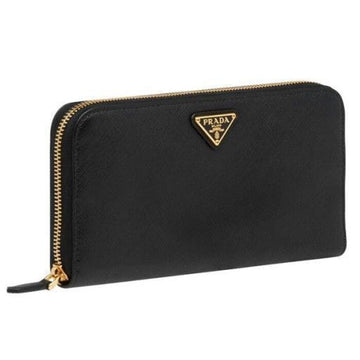 Prada Saffiano Triangle Zipper Long Wallet 63612810 [P]