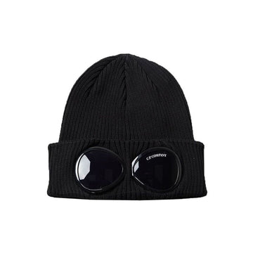CP Company Signature Goggles Cotton Beanie Black 154443285 [P]
