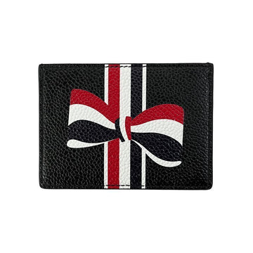 THOM BROWNE Kartenetui mit drei Streifen und Schleife in Schwarz 00198 001 154442745 [P]