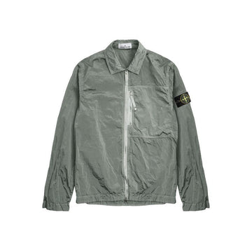 Stone Island Nylon Metal Eco-Nylon Overshirt Jacket Pearl Grey 154442926 [P]