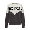 ISABEL MARANT Sweatshirt mit Fleece 26SS HOUSTON in verwaschenem Schwarz 153854308 [P]