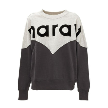ISABEL MARANT Sweatshirt mit Fleece 26SS HOUSTON in verwaschenem Schwarz 153854308 [P]