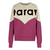 ISABEL MARANT HOUSTON フリース スウェットシャツ エクリュラズベリー 153854304 [P]
