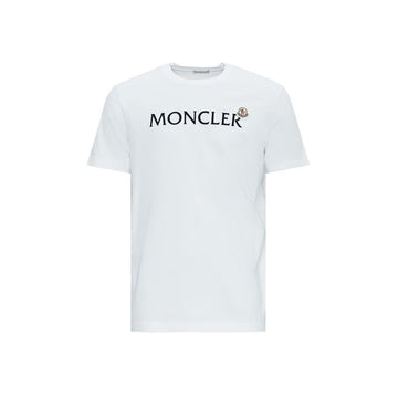 Moncler Logo Patch T-Shirt White 8C000 67 8390T 001 154443271 [P]