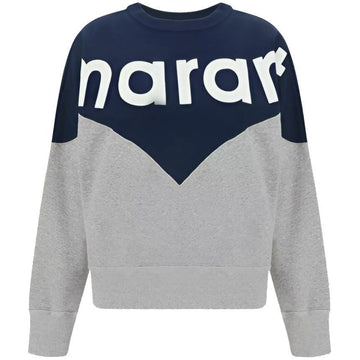 Isabel Marant Fleece Sweatshirt Navy Grey 153854302 [P]