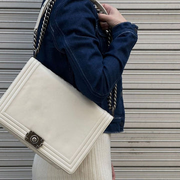 CHANEL Large Boy Bag in Beige 3VCHB25012 76936522 [P]