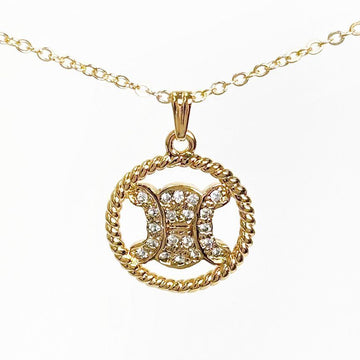 Celine Triomphe Stone Gold Necklace 5VCEA44054 135981524 [P]
