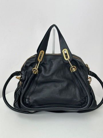CHLOE ブラックレザーショルダートートバッグ 3TCLB2035 140928695 [P]