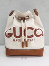 Gucci Canvas Reversible Small Bucket Shoulder Bag 159250208 [P]