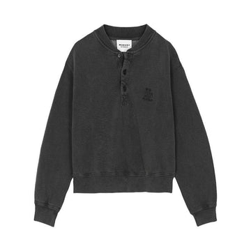 Isabel Marant Henry Neck Sweatshirt Fade Black SW0185FA D1M06E 02FK 153854253 [P]