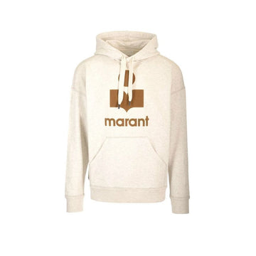 Isabel Marant Logo Hoodie in Ecru Camel 153854281 [P]