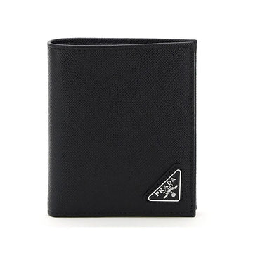 Prada Saffiano Triangle Logo Wallet Black 2MO004 QHH 153588277 [P]