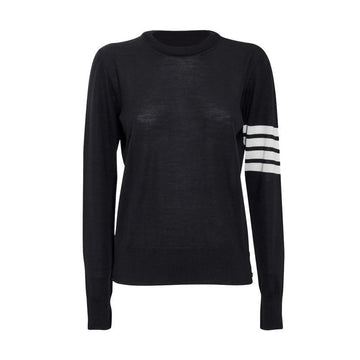 Thom Browne Diagonal Stripe Pullover Relaxed Fit Knit Navy FKA280A Y1014 415 153588636 [P]