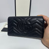 Gucci Marmont Matelassé Long Wallet Black 159250285 [P]
