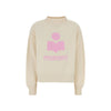 ISABEL MARANT ベルベットロゴスウェットシャツエクリュピンク 153588808 [P]