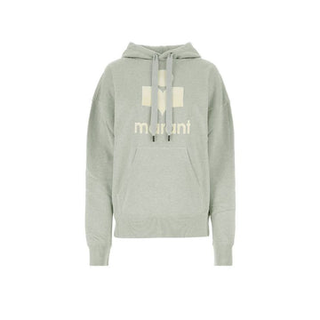 Isabel Marant 26SS Mansel Logo Hoodie Light Blue-Ecru 153854270 [P]