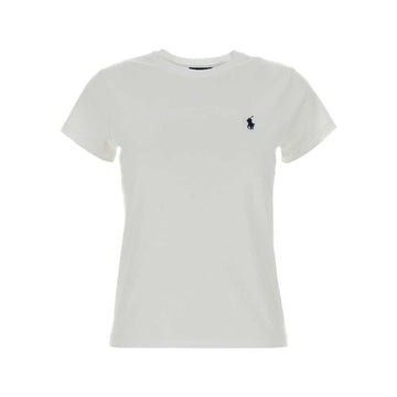 POLO RALPH LAUREN 女性用ポニーロゴ刺繍半袖Tシャツ ホワイト 211B14605 033 153588330 [P]