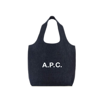 APC Indigo Logo Printed Tote Bag 153855153 [P]