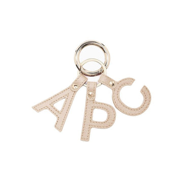 APC Signature Logo Letter Keyring Cream PXAWV F63656 AAH 153855457 [P]