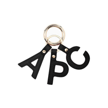 APC Signature Logo Letter Keyring Black PXAWV F63656 LZZ 153855450 [P]