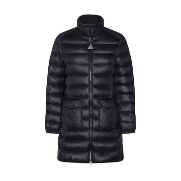Moncler GENET Logo Patch Long Down Jacket Navy 1C000 02 597YG 778 153855844 [P]