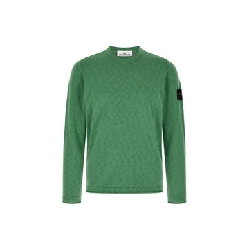 Stone Island Woven Patch Knit Malachite 26SS 153589023 [P]
