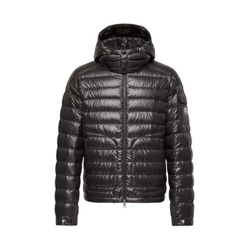 MONCLER Leichte Daunenjacke mit Logo-Patch in Schwarz 1A001 02 595ZJ 999 153589288 [P]