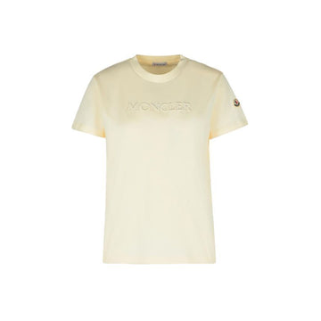 MONCLER ロゴパッチTシャツ アイボリー 8C000 21 89AUO 037 153589286 [P]