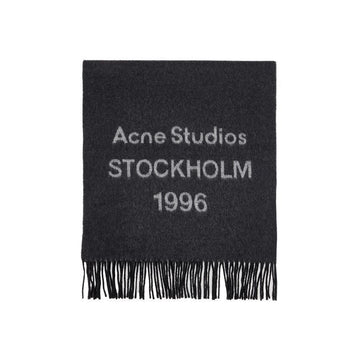 Acne Studios Signature Logo Wool Scarf Black White 26SS CA0398 J83 153589078 [P]
