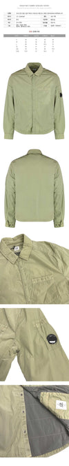 CP COMPANY Padded Overshirt Jacket mit Chrom-Patch in Moosgrau 20CMOS056A 005904G 610 153589445 [P]