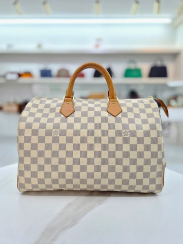 LOUIS VUITTON Damier Azur Speedy 35 Tote Bag 159250665 [P]